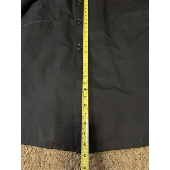 VINTAGE CAMPUS ALL WEATHER Black Coat Zip Out Lining Made In USA Sz 42 READ - Picture 9 of 13